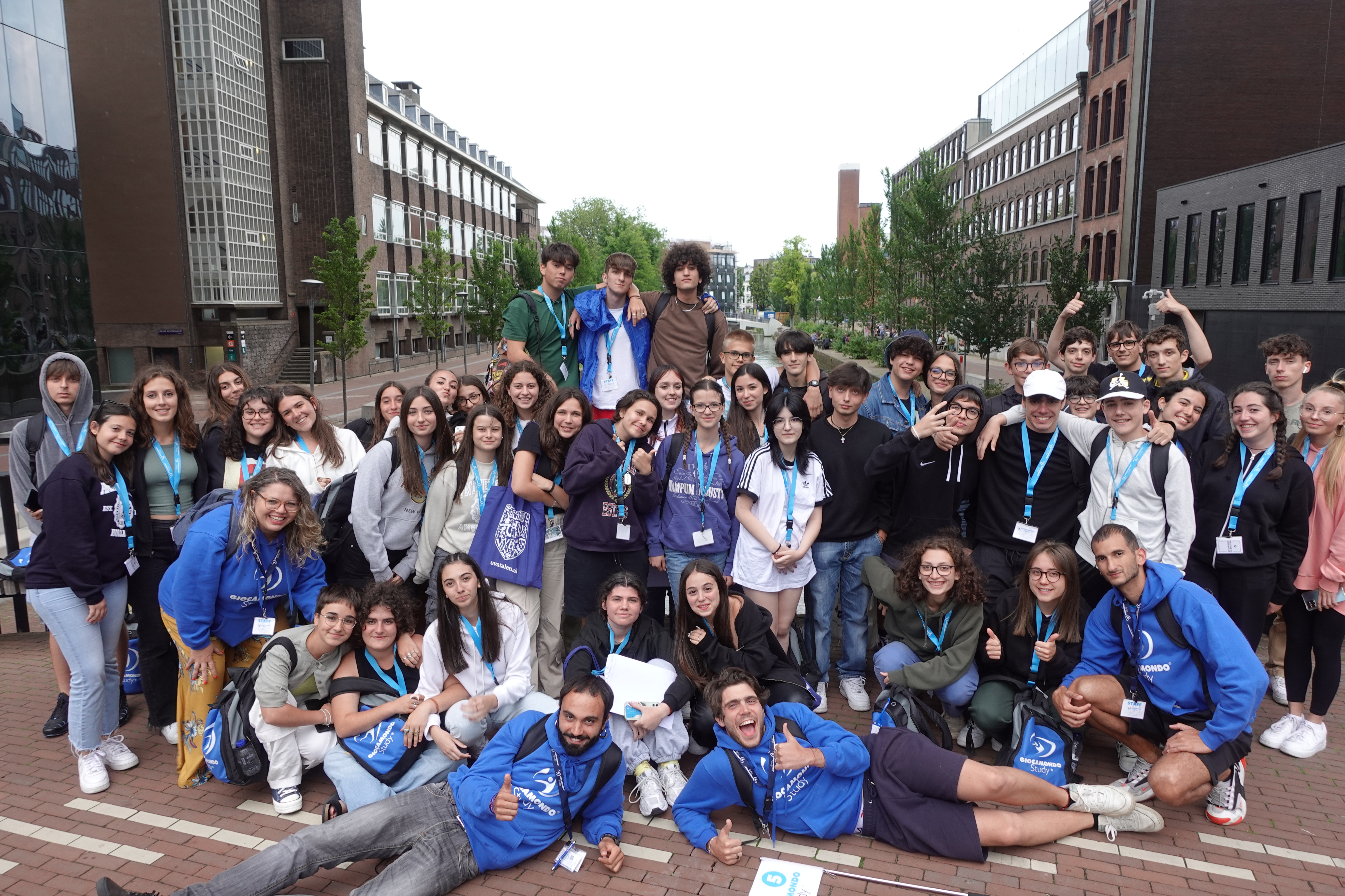 Italian students in Amsterdam 